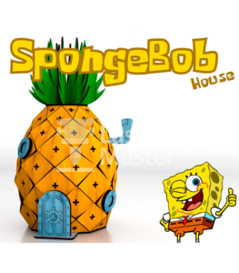Spongebob House Laser Cut File