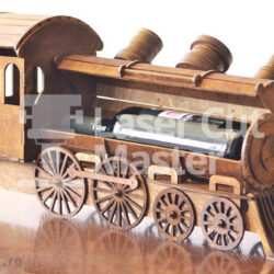 Locomotive wine holder