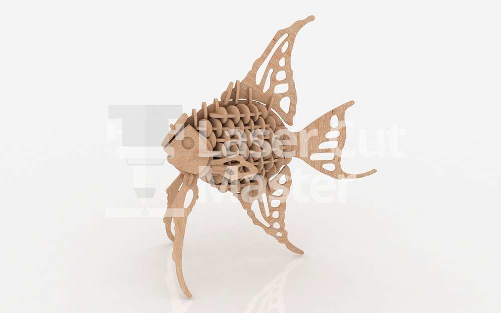 Angel Fish Laser Cut File - Laser Cut Master