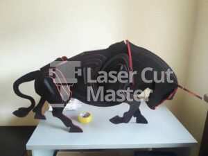 Bull Design Laser Cut File