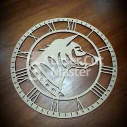Dog Clock Laser Cut File