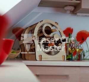 Box with gears Laser Cut File