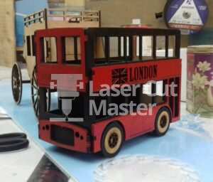 England bus Laser Cut File