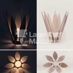 Flower Chandelier Laser Cut File