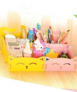 Organizer with Cat Shape Laser Cut File