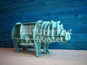 Hippopotamus Laser Cut File