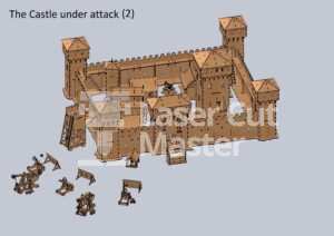 Medieval City Laser Cut File
