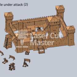 Medieval City Laser Cut File