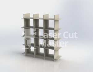 Furniture in the Form of a Grid Laser Cut File