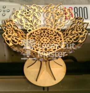 Tree-shaped Vessel Laser Cut File