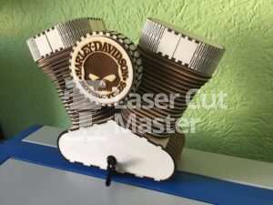 Motorcycle engine Laser Cut File