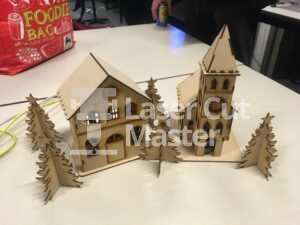Christmas House Laser Cut File