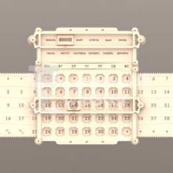 Calendar Laser Cut File