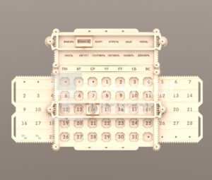 Calendar Laser Cut File