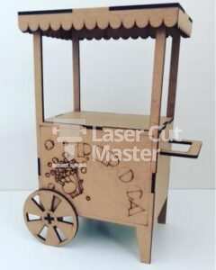 Popcorn cart Laser Cut File