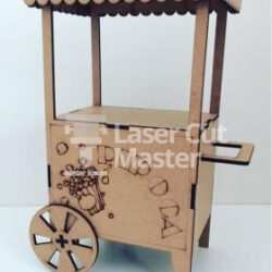 Popcorn cart Laser Cut File