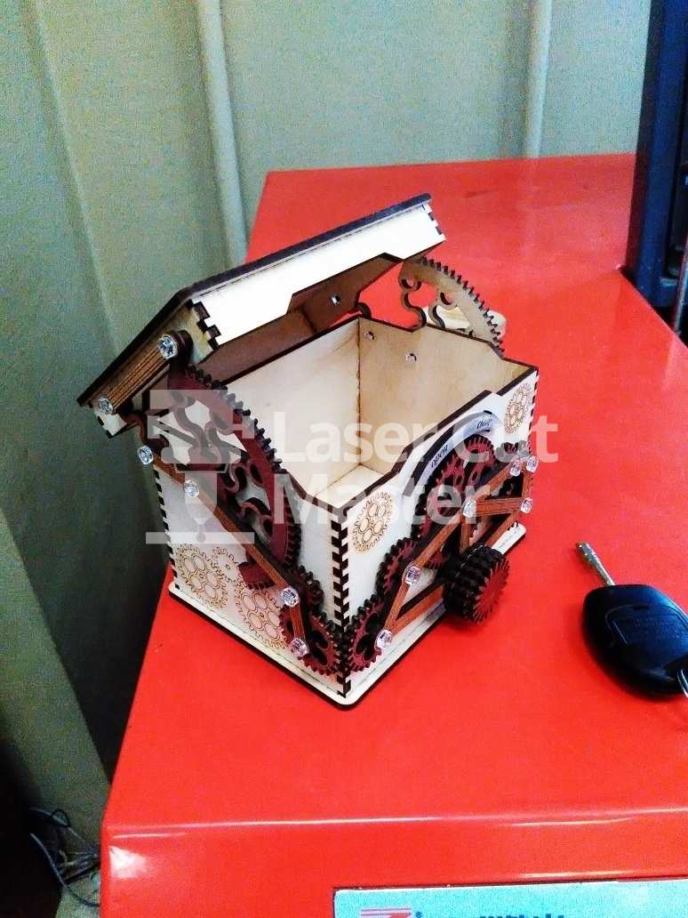 Box with lock Laser Cut File