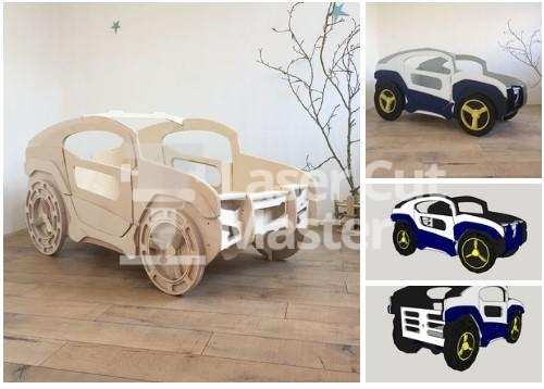 Car bed Laser Cut File