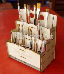 Brushes organizer Laser Cut File