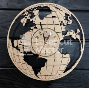 World map clock