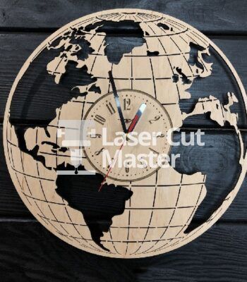 World map clock