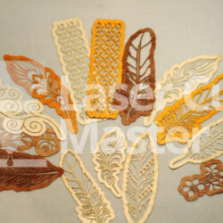 feathers and leaves laser cut file