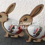 Rabbit Egg Laser Cut File