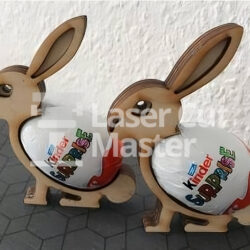 Rabbit Egg Laser Cut File