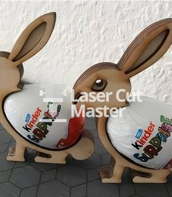 Rabbit Egg Laser Cut File