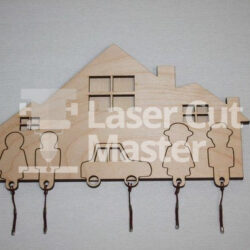 Keychain Family Laser Cut File