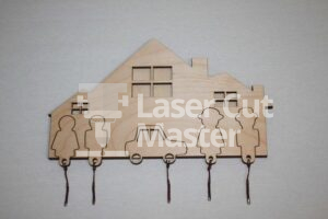 Keychain Family Laser Cut File