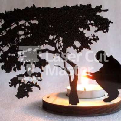 Tree-shaped candelabrum