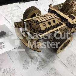 Car Chassis Laser Cut File