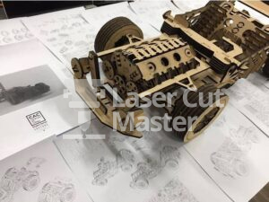 Car Chassis Laser Cut File