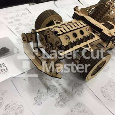 Car Chassis Laser Cut File