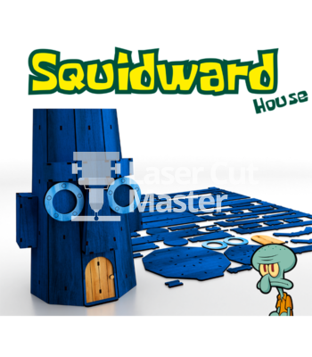 Squidward's House Laser Cut File