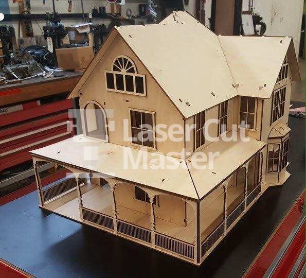 House Cut Model House design Laser Cut File | Laser Cut Master