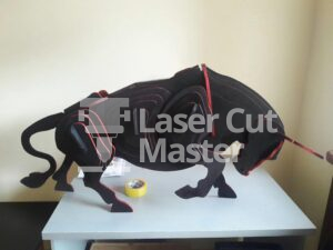 Bull Design Laser Cut File