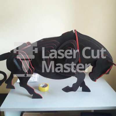Bull Design Laser Cut File