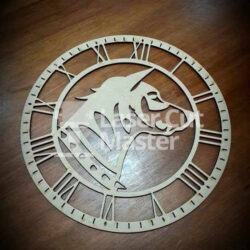Dog Clock Laser Cut File