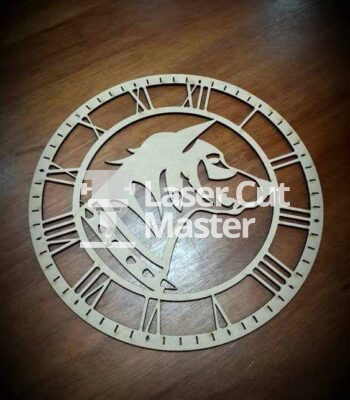 Dog Clock Laser Cut File