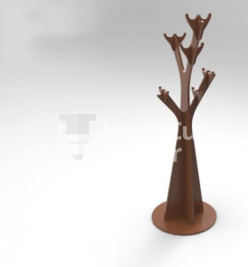 Coat rack in the form of a tree trunk Laser Cut File