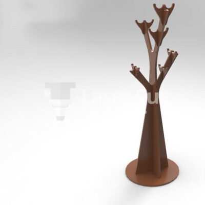 Coat rack in the form of a tree trunk Laser Cut File