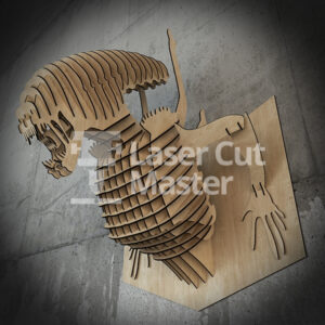 Alien Design Laser Cut File