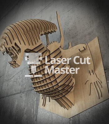 Alien Design Laser Cut File