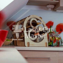 Box with gears Laser Cut File