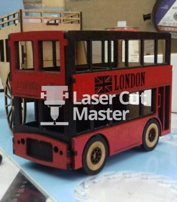 England bus Laser Cut File