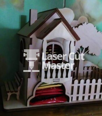 House-shaped organizer Laser Cut File