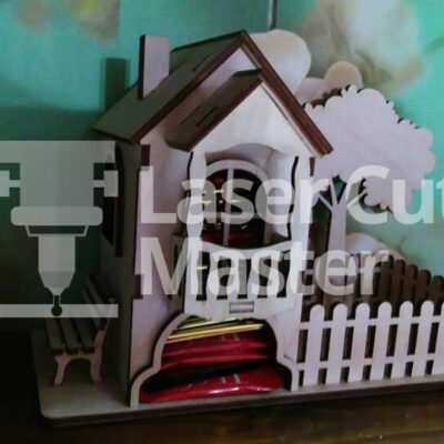 House-shaped organizer Laser Cut File