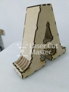 3D Numbers Laser Cut File